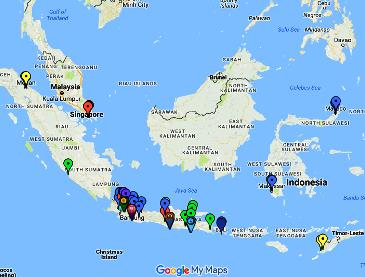 Peta Lokasi Program Kelas Sore Nomor